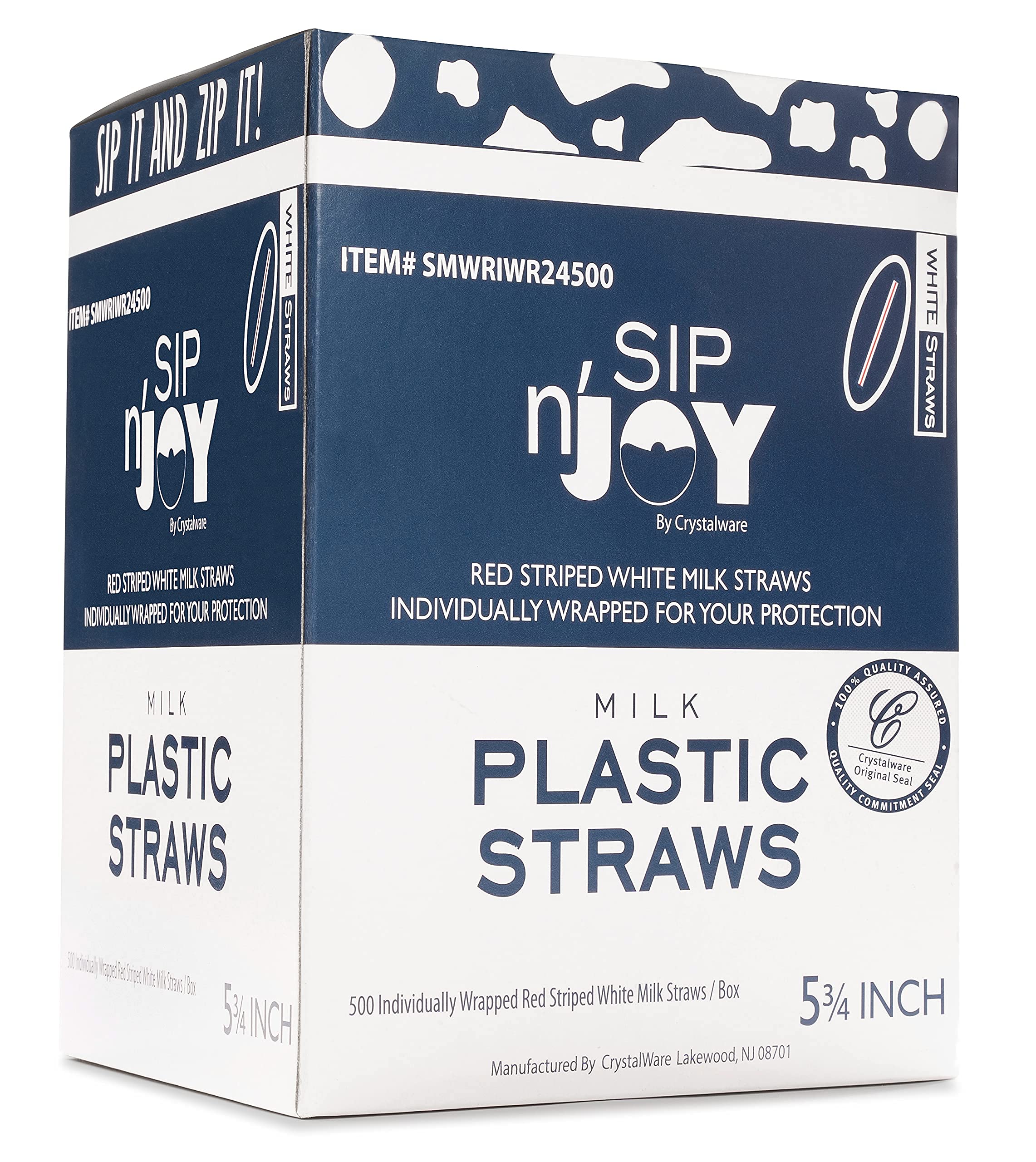 [500] Cocktail Plastic Straws Stirrers, Individually Wrapped (Paper Wrapped), 5.75" BPA Free Disposable Colored Cocktail/Coffee Stir Sticks - Image 6