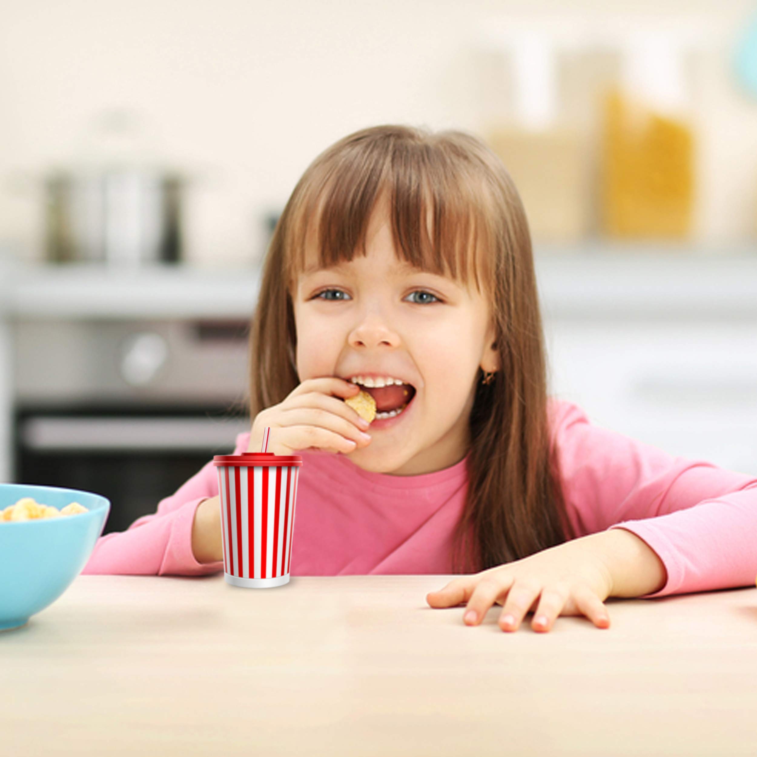 [500] Cocktail Plastic Straws Stirrers, Individually Wrapped (Paper Wrapped), 5.75" BPA Free Disposable Colored Cocktail/Coffee Stir Sticks - Image 7