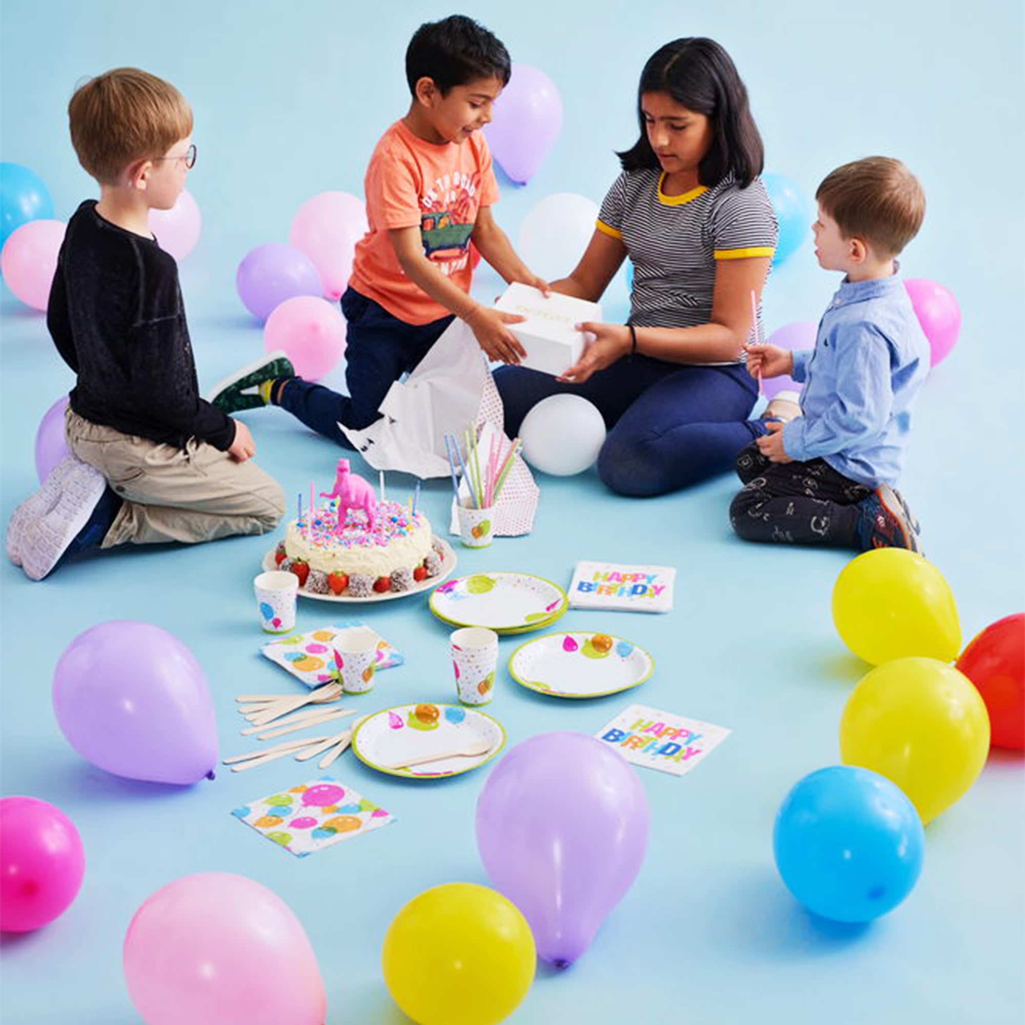 Balloon Beverage Napkins for Cocktails, Appetizers, Bar Drinks, Birthdays and Party Events, 3 Ply Thick and Absorbent, (Splash Balloon, 20 Count Beverage) - Image 4