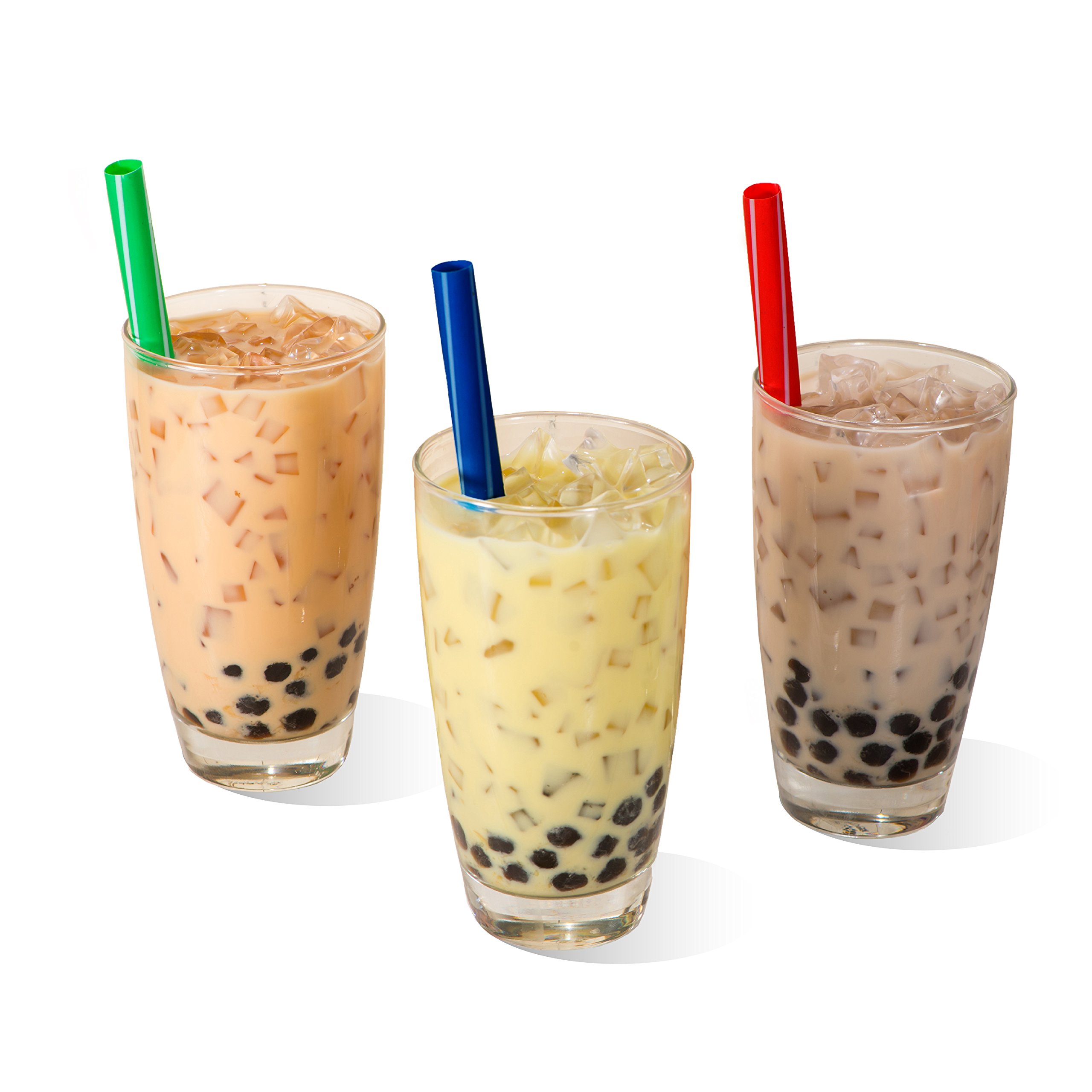 Bubble Tea, Smoothie Straws, Great for Boba, Milkshakes and Slushies, Assorted Colors Party Straws, Individually Wrapped, Extra Wide and 8 Inches Long (Extra Wide Smoothie - 100 Pack) - Image 3