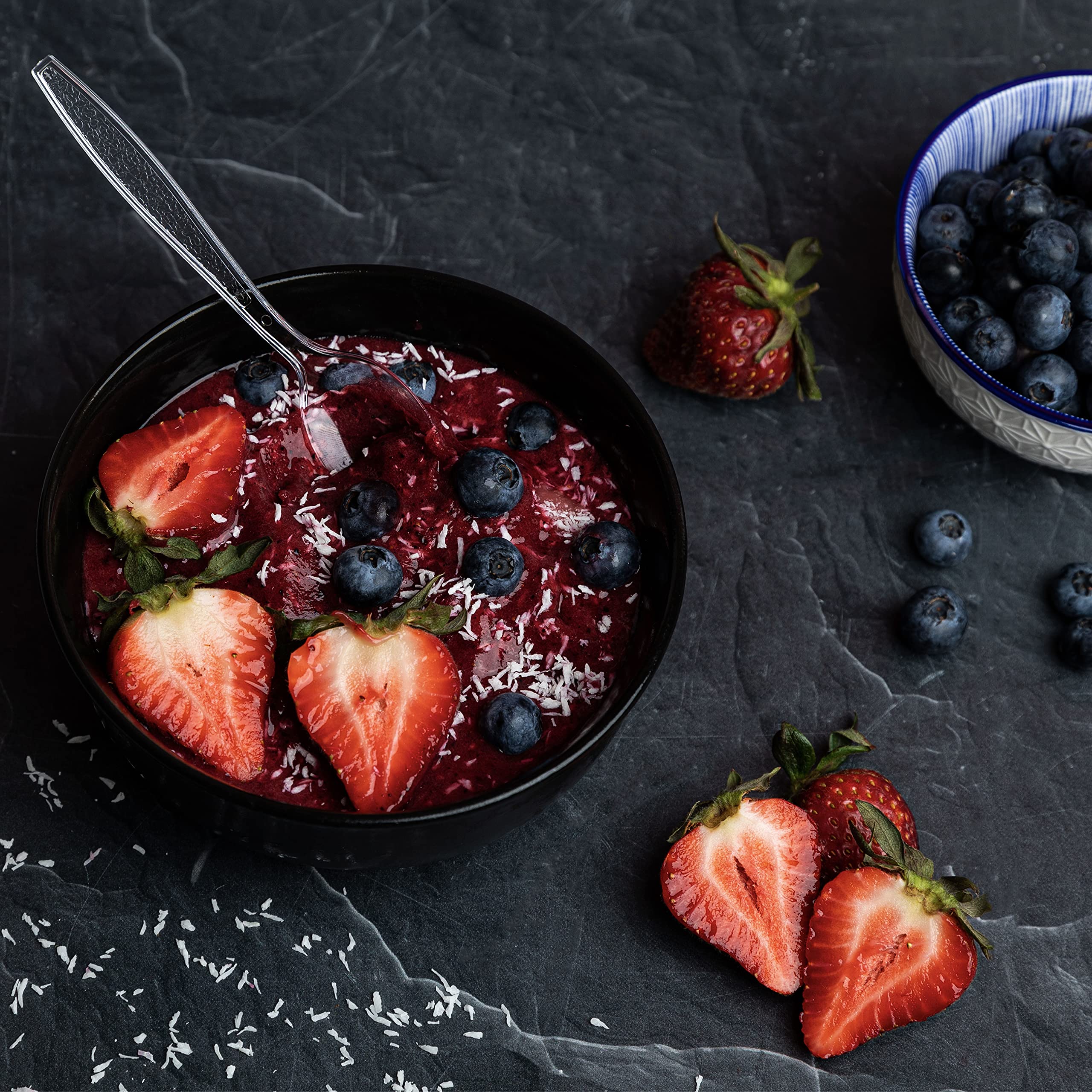 Clear Plastic Spoons, Heavy Weight Disposable, 100 Count - Image 4