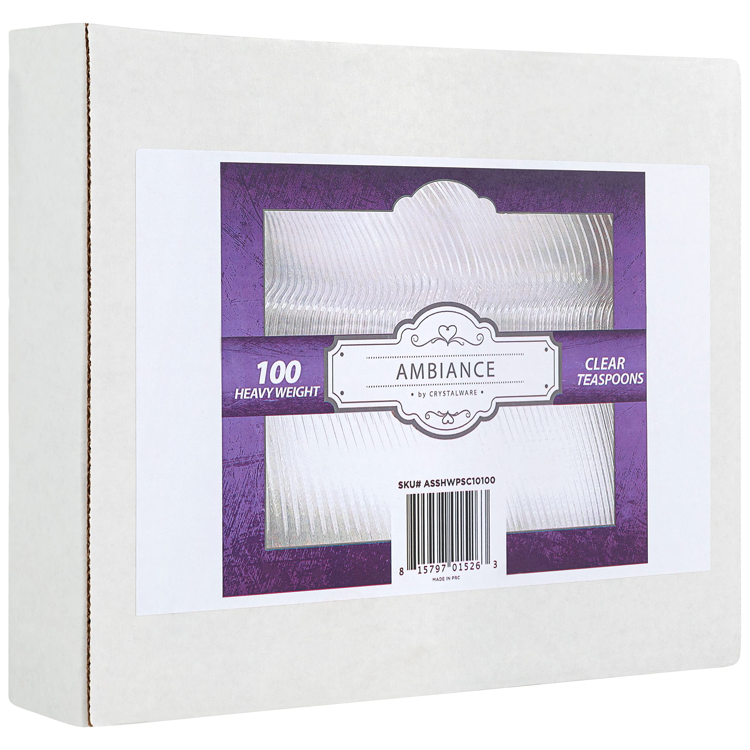 Clear Plastic Spoons, Heavy Weight Disposable, 100 Count - Image 8