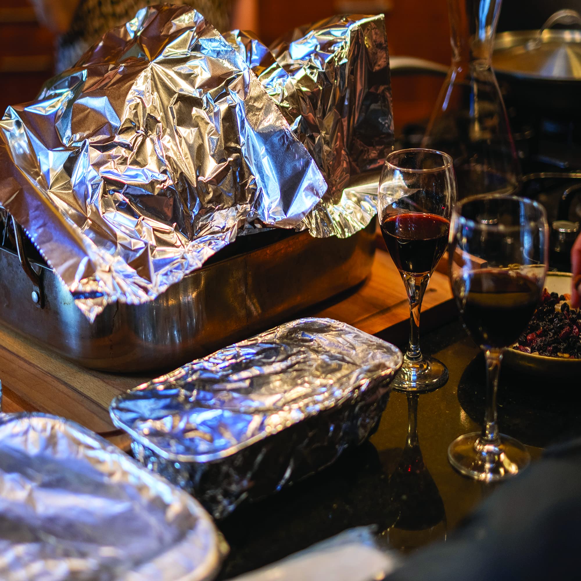 Crystal by Crystalware Aluminum - Precut Foil Sheets - Pop Up Foil Sheets for Storing, Cooking Food - Premium Aluminum Foil Wraps - 9” x 10.75” - 200 Sheets - Image 3