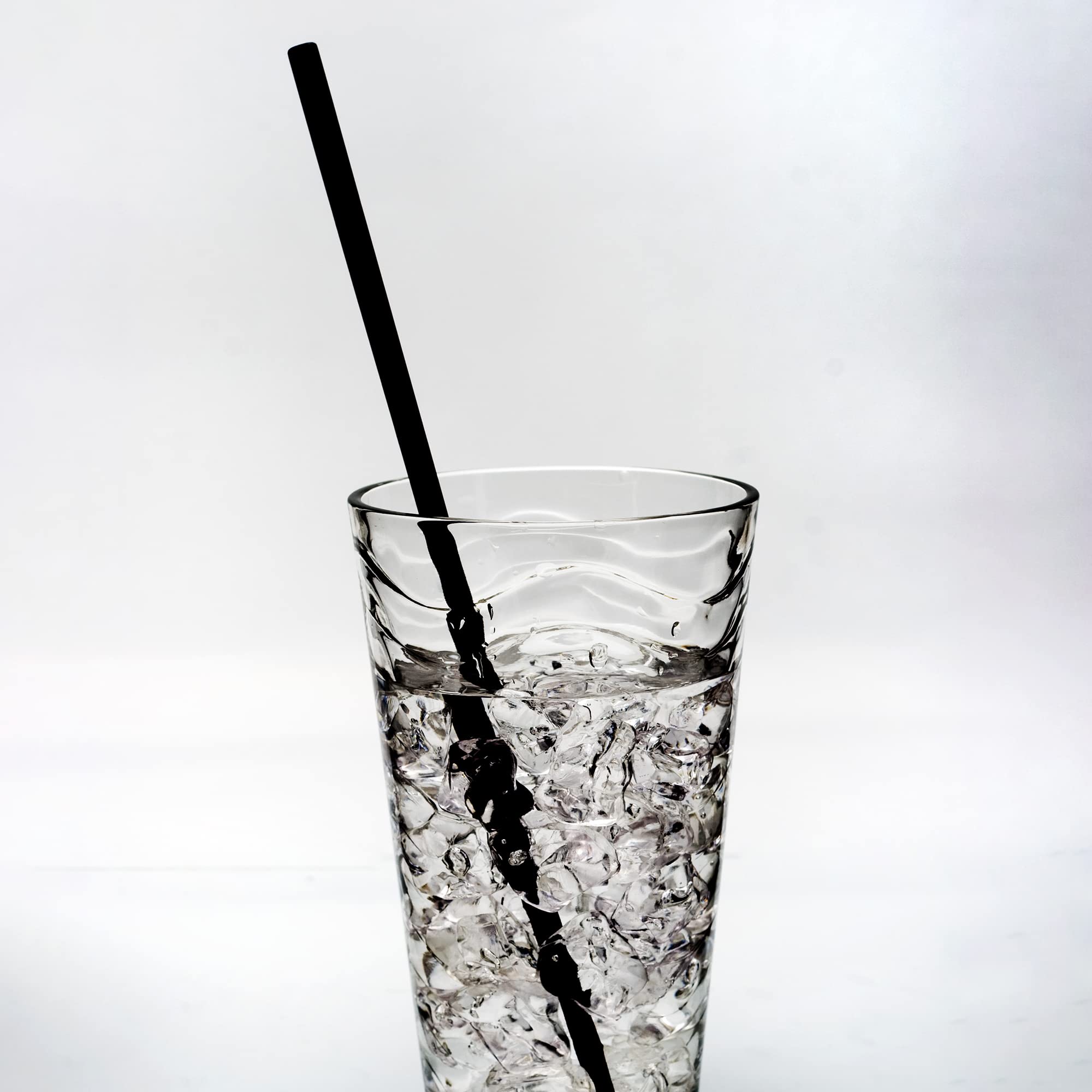 Crystalware, Black Plastic Straws, 7 3/4 Inches, Jumbo Pack 500 Straws - 2 Packs - Image 5