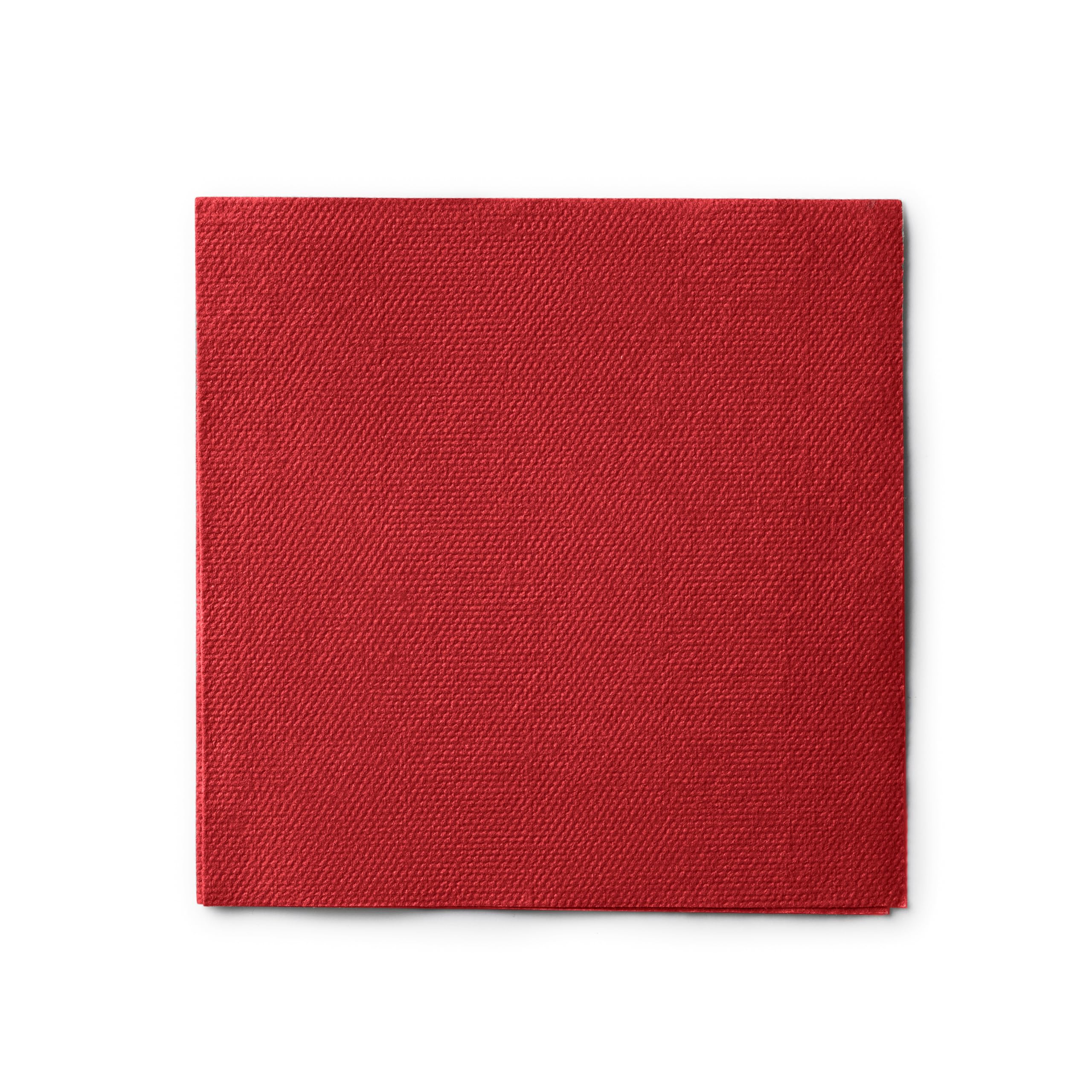 Red Linen-Feel Paper Cocktails Napkins, For Beverage, Desserts, Parties, and Drinks, Disposable and Fully Biodegradable Airlaid Napkins, 180 Pack - Image 3