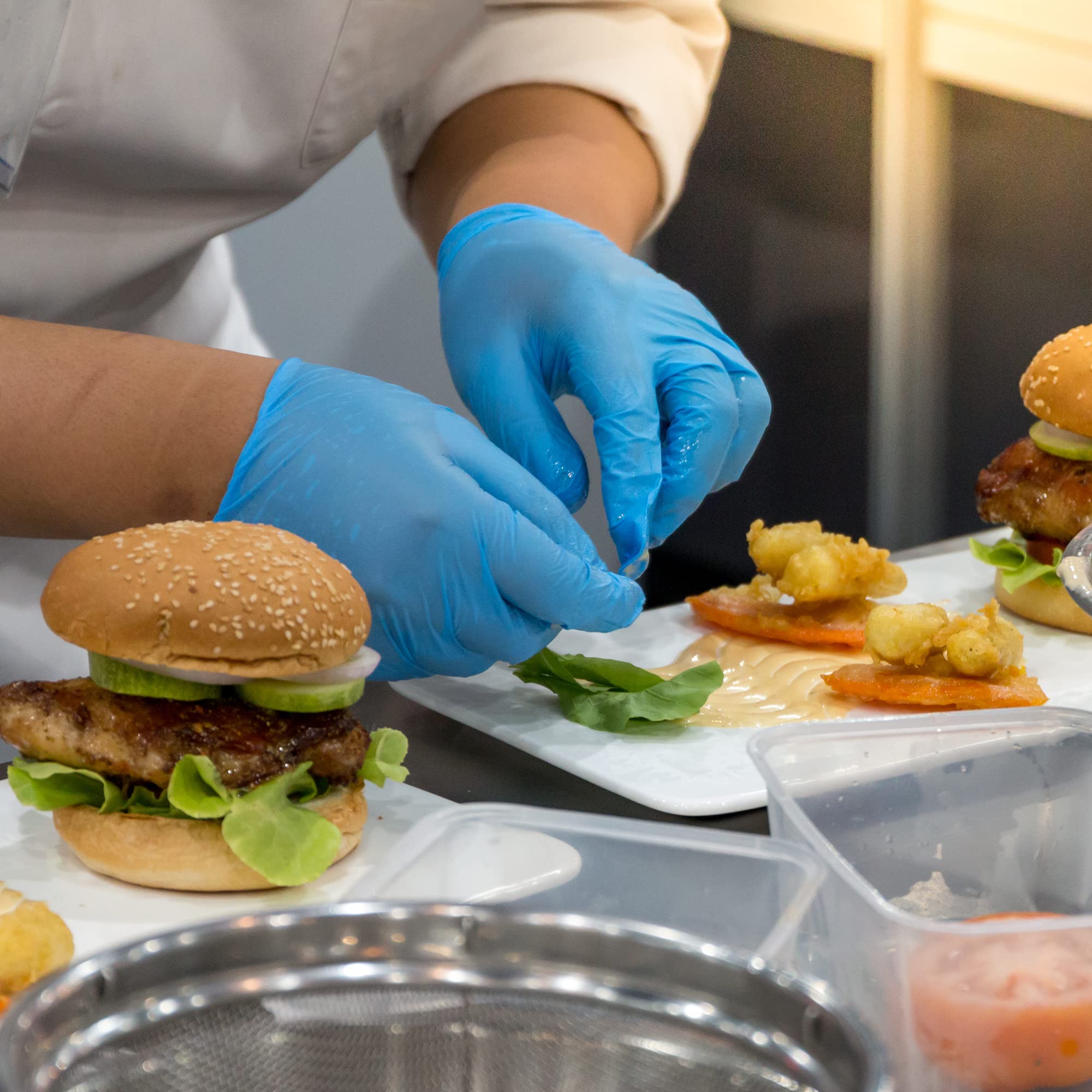 ESKAY PRODUCTS Nitrile Exam Disposable Gloves, Powder Free and Latex Free, Multi Use Gloves, Food Service Use - Image 4