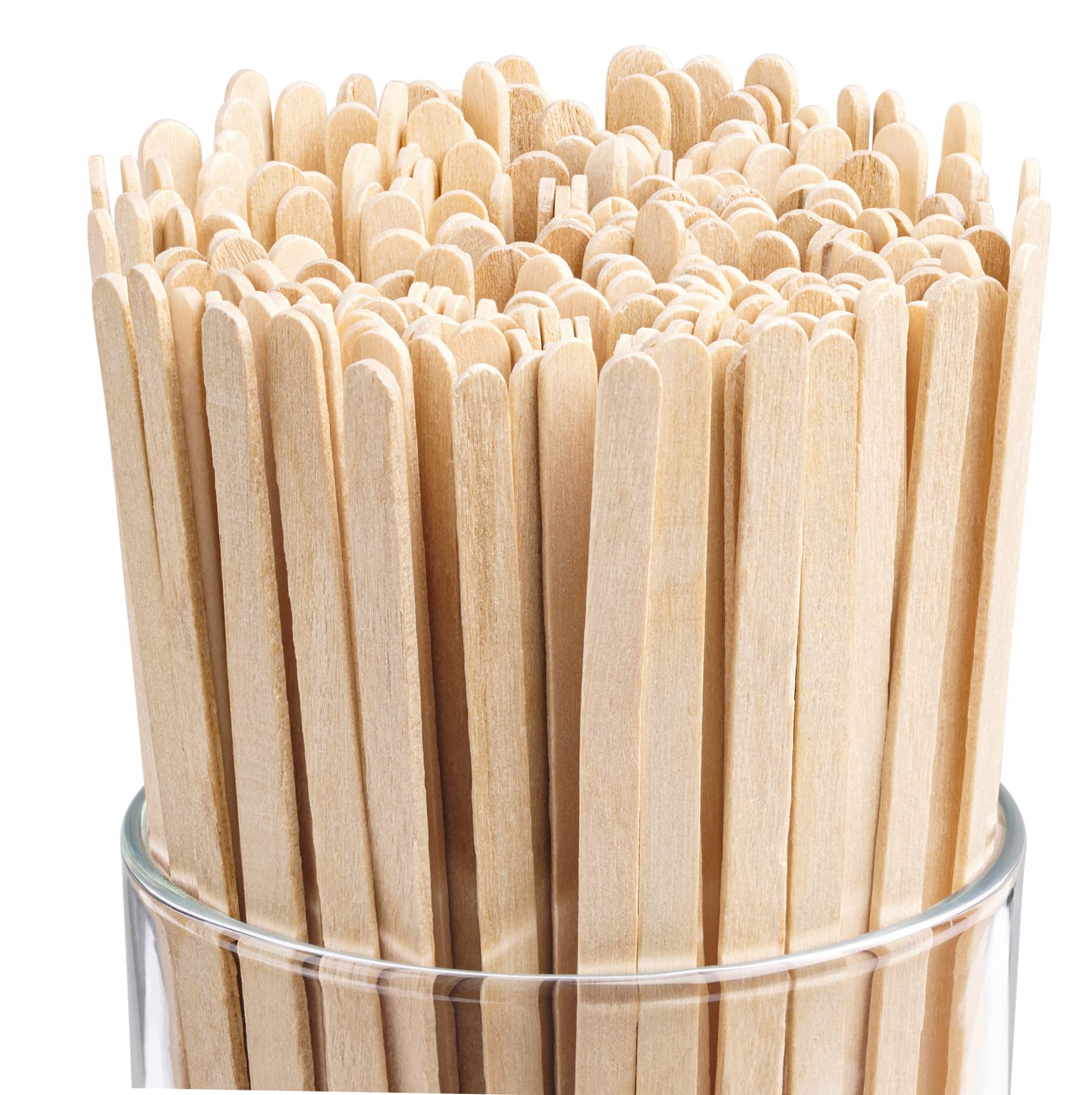 Wood Coffee Stirrers Stir Sticks - 1,000 Biodegradable Disposable Wooden Beverage Mixer with Round Ends, Made with Natural Birch Wood, Eco-Friendly BPA Free Swizzle Drinks Sticks (5.5 Inch) - Image 4